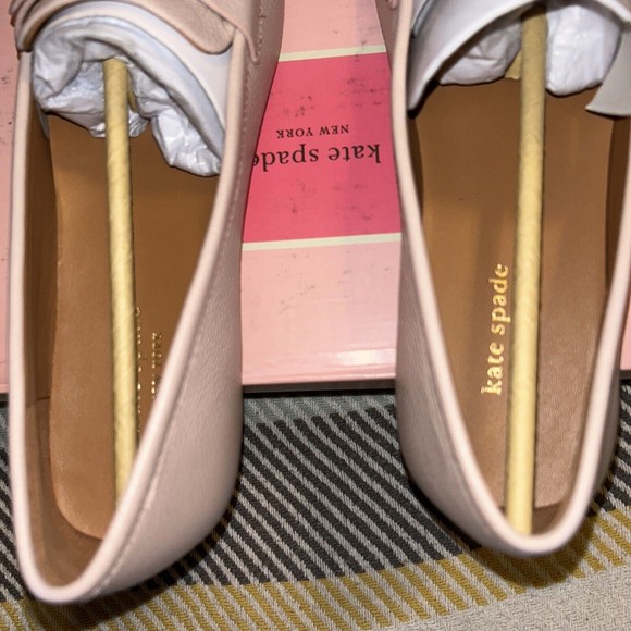 Kate Spade NY Camellia Pebbled Leather  Sz 9, New In Box. Pale Vellum - Picture 6 of 9